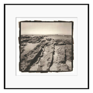 Platinum Palladium -Framed Rock Panel